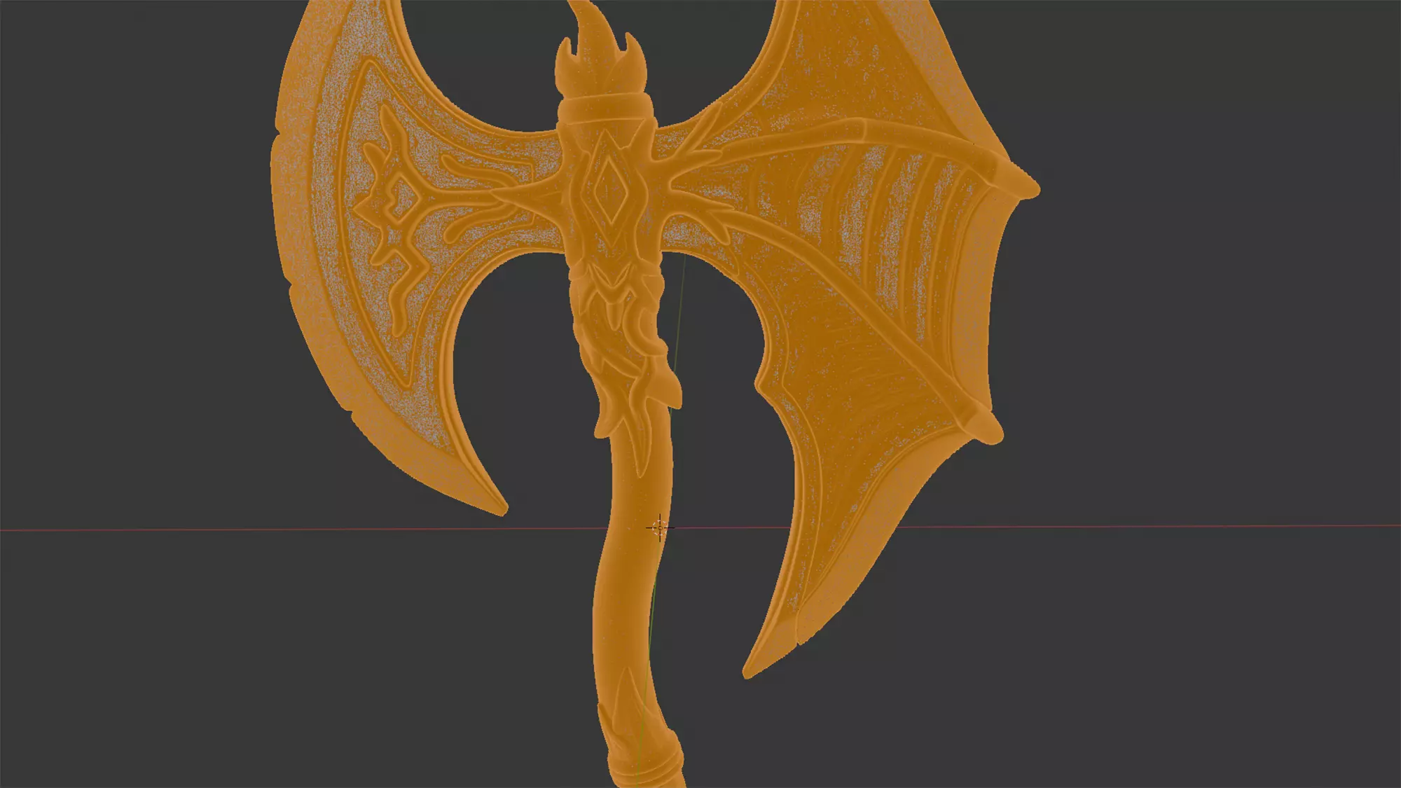 Dragon Wing Axe 3D Print Model 3D print model_5