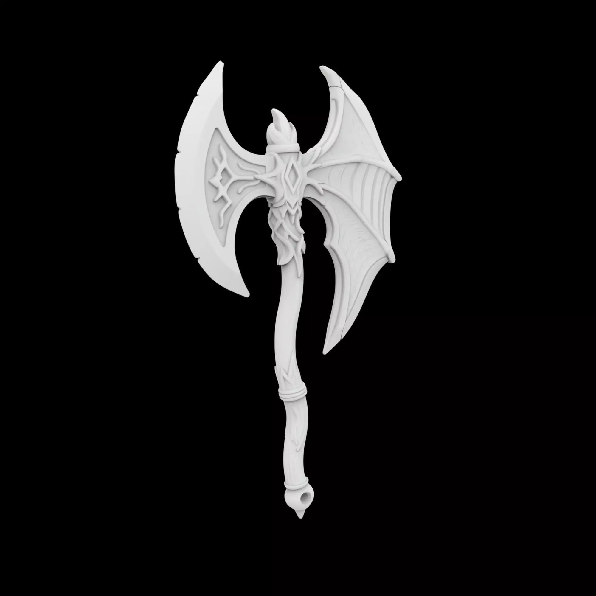Dragon Wing Axe 3D Print Model 3D print model_2