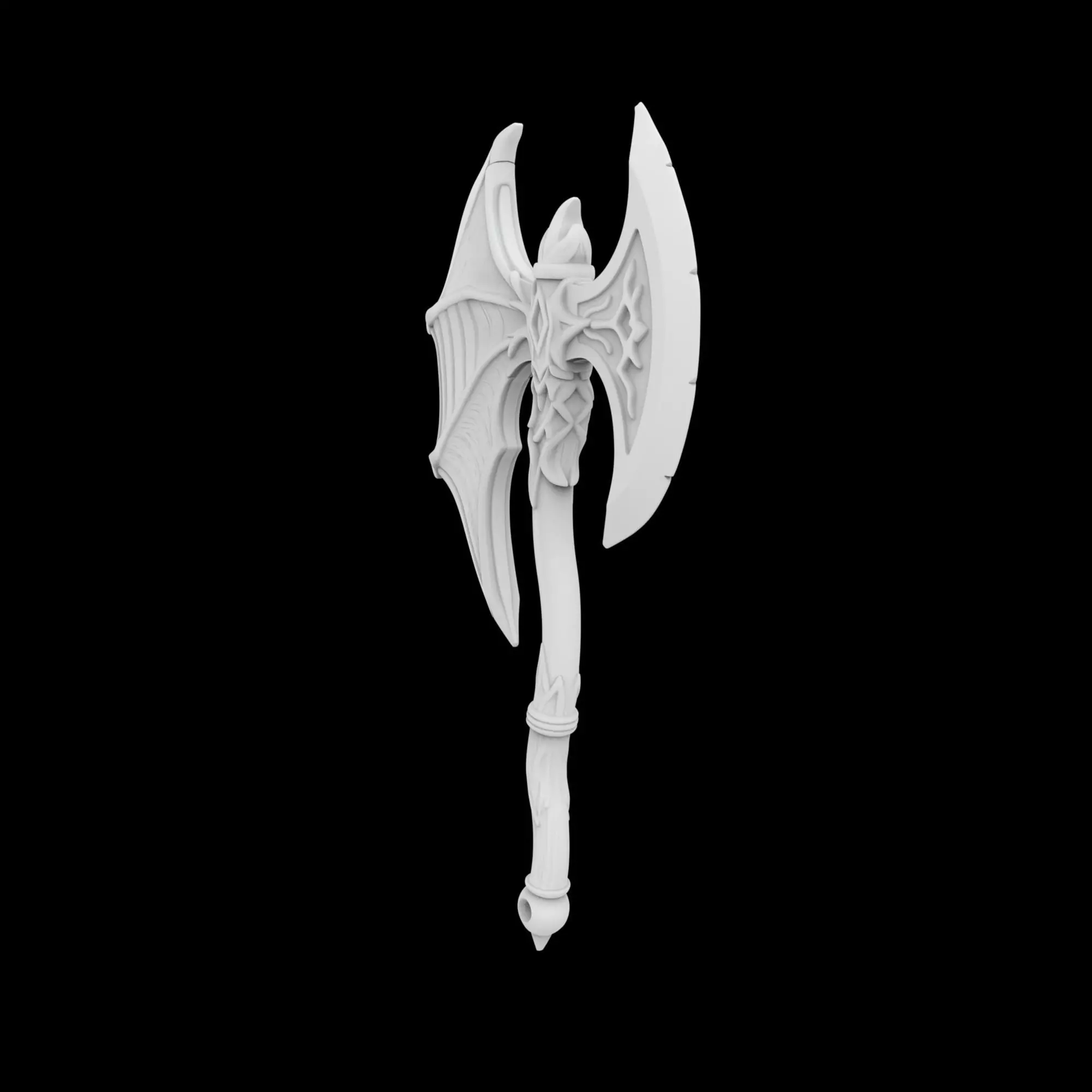 Dragon Wing Axe 3D Print Model 3D print model_1