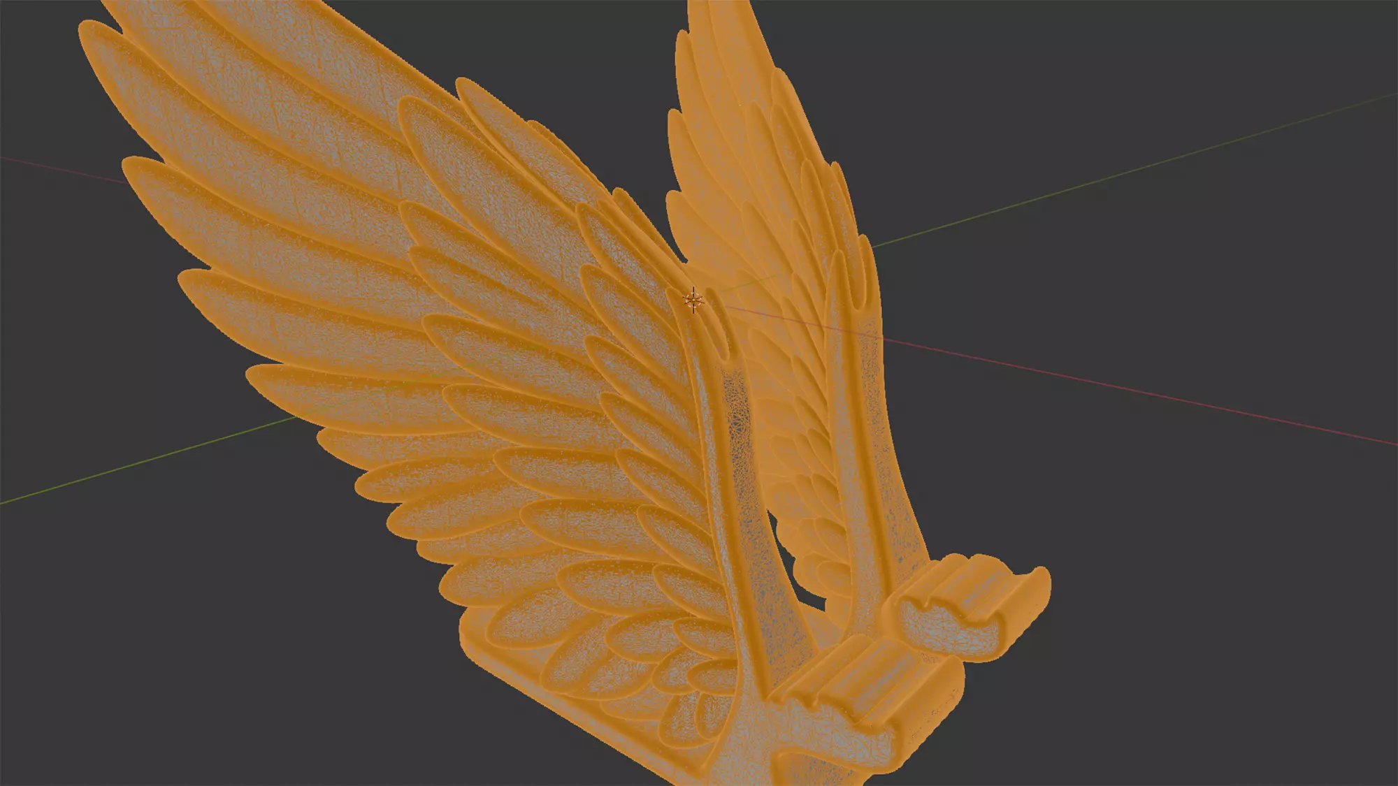 Feather Wing Phone Stand 3D Print Model 3D print model_5