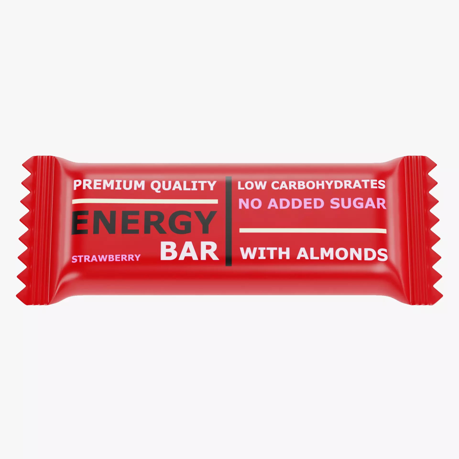 Energy Bar - Product Concept Packaging Low-poly 3D model_12