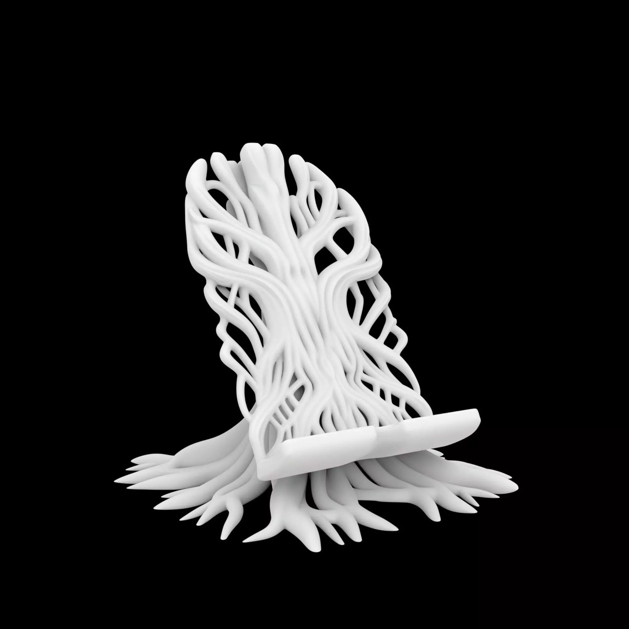 Tree Root Phone Stand 3D Print Model 3D print model_3