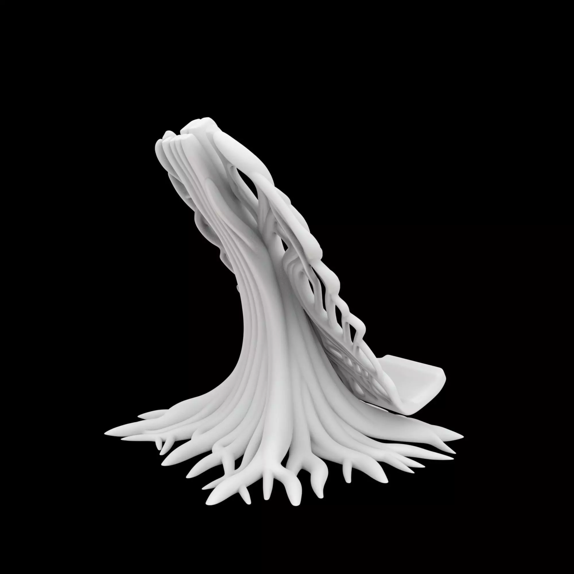 Tree Root Phone Stand 3D Print Model 3D print model_2
