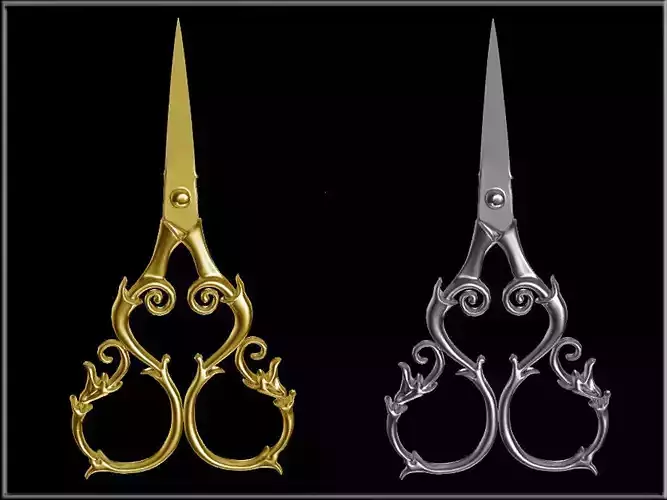 Vintage European Style Sewing Scissors