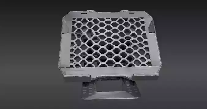Dual Angle Vent Laptop Stand 3D Model Cooling Design Print-Ready