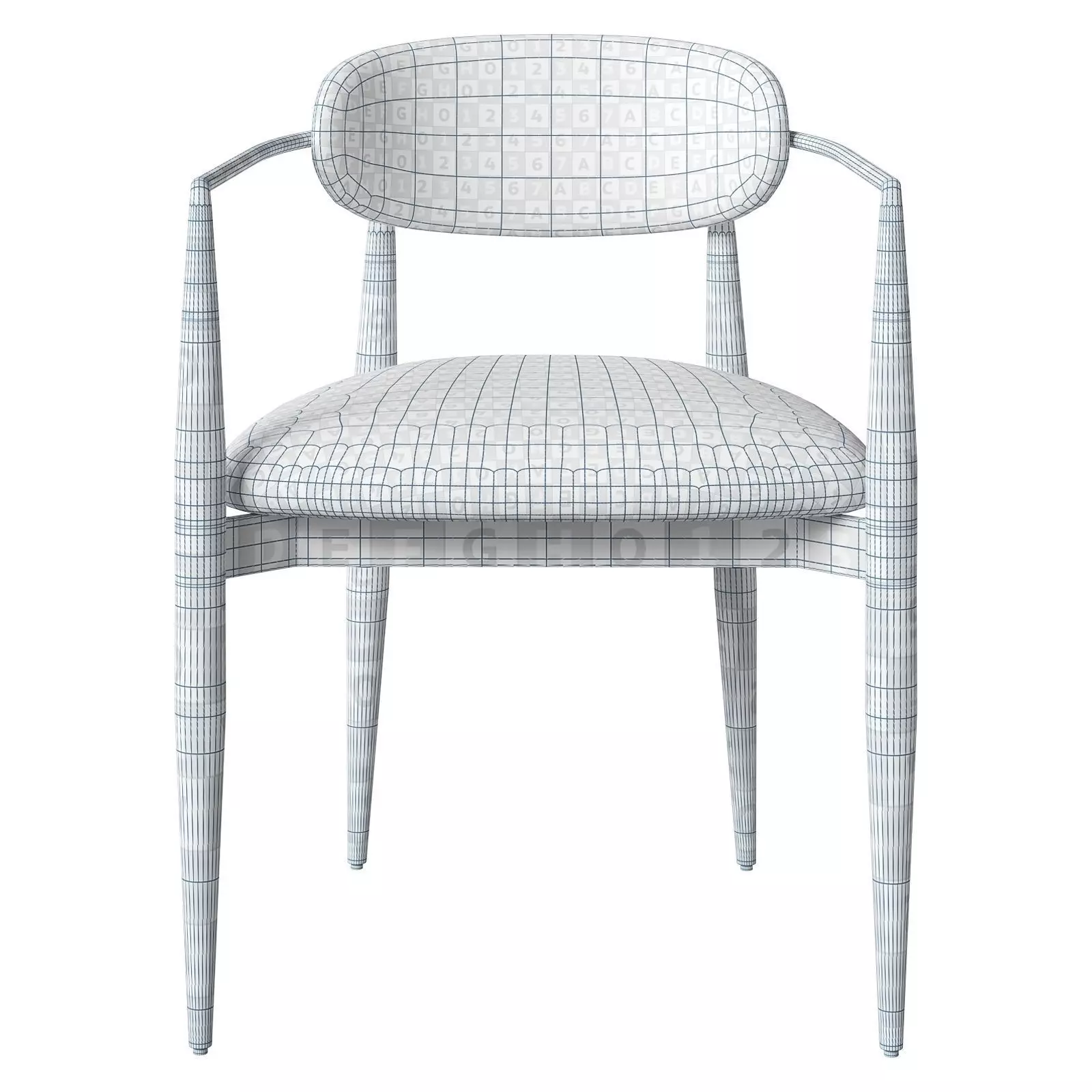 Koala Living dining chair Amy 3D model_6