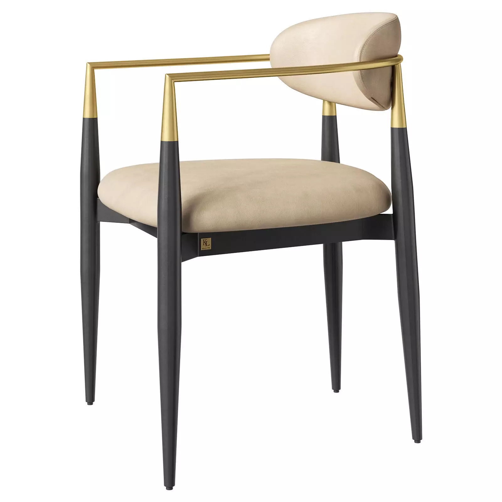 Koala Living dining chair Amy 3D model_3