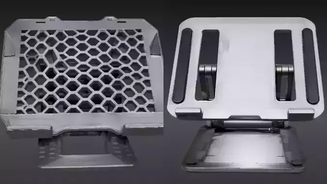 Laptop Stand 3D Model Cooling Design 3D Model Pack Print-Ready