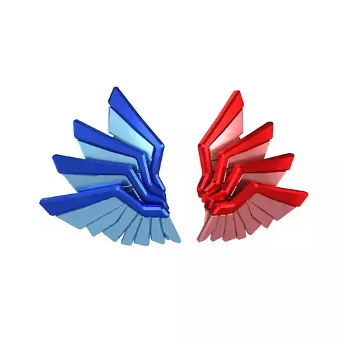Low Poly Wings v11 010
