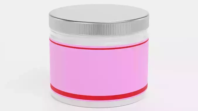 Fat Burner - Product Concept Packaging Low-poly 3D model 6