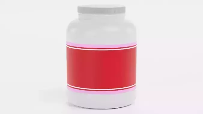 Gainer - Product Concept Packaging Low-poly 3D model 6