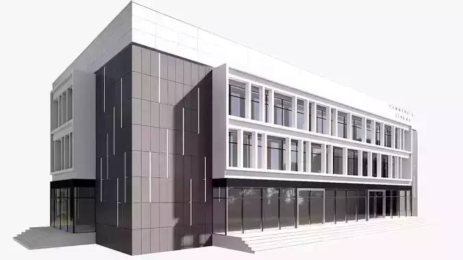 realistic 3d building