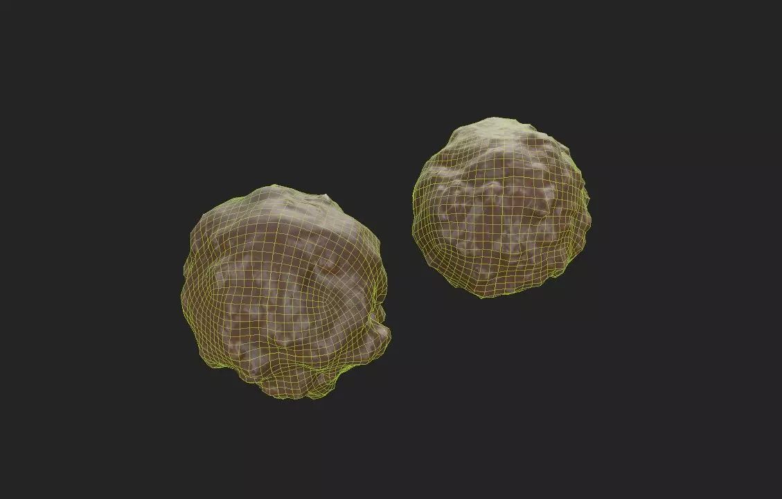 Chocolate Ball M03 Low-poly 3D model_1