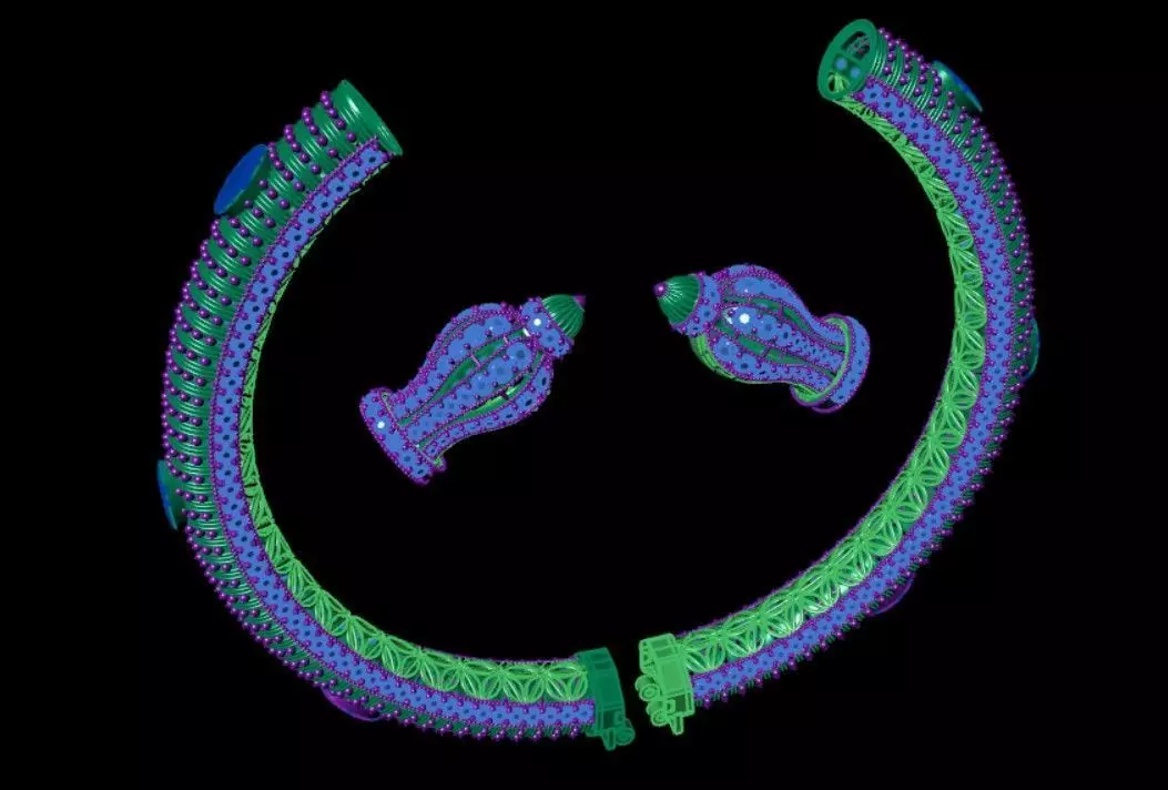 Indian Traditional Bracelet 3D print model_5