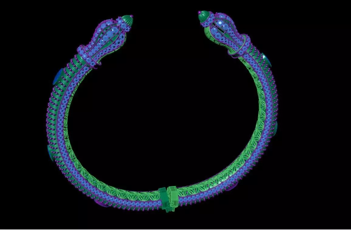Indian Traditional Bracelet 3D print model_4