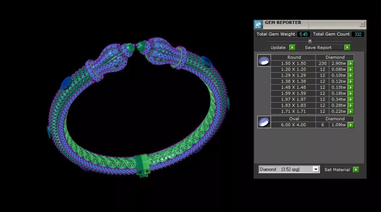 Indian Traditional Bracelet 3D print model_6