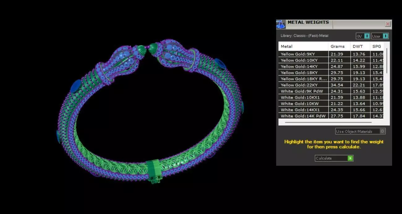 Indian Traditional Bracelet 3D print model_7