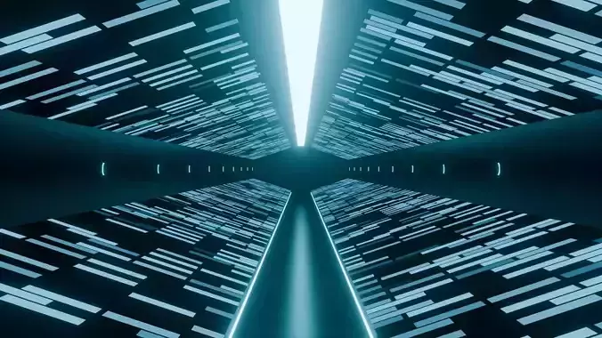 Sci-Fi Tunnel Animation 3D model Sci-Fi Tunnel Animation 3D model