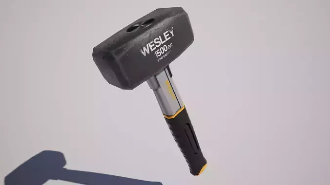 Sledge Hammer Low-poly 3D model