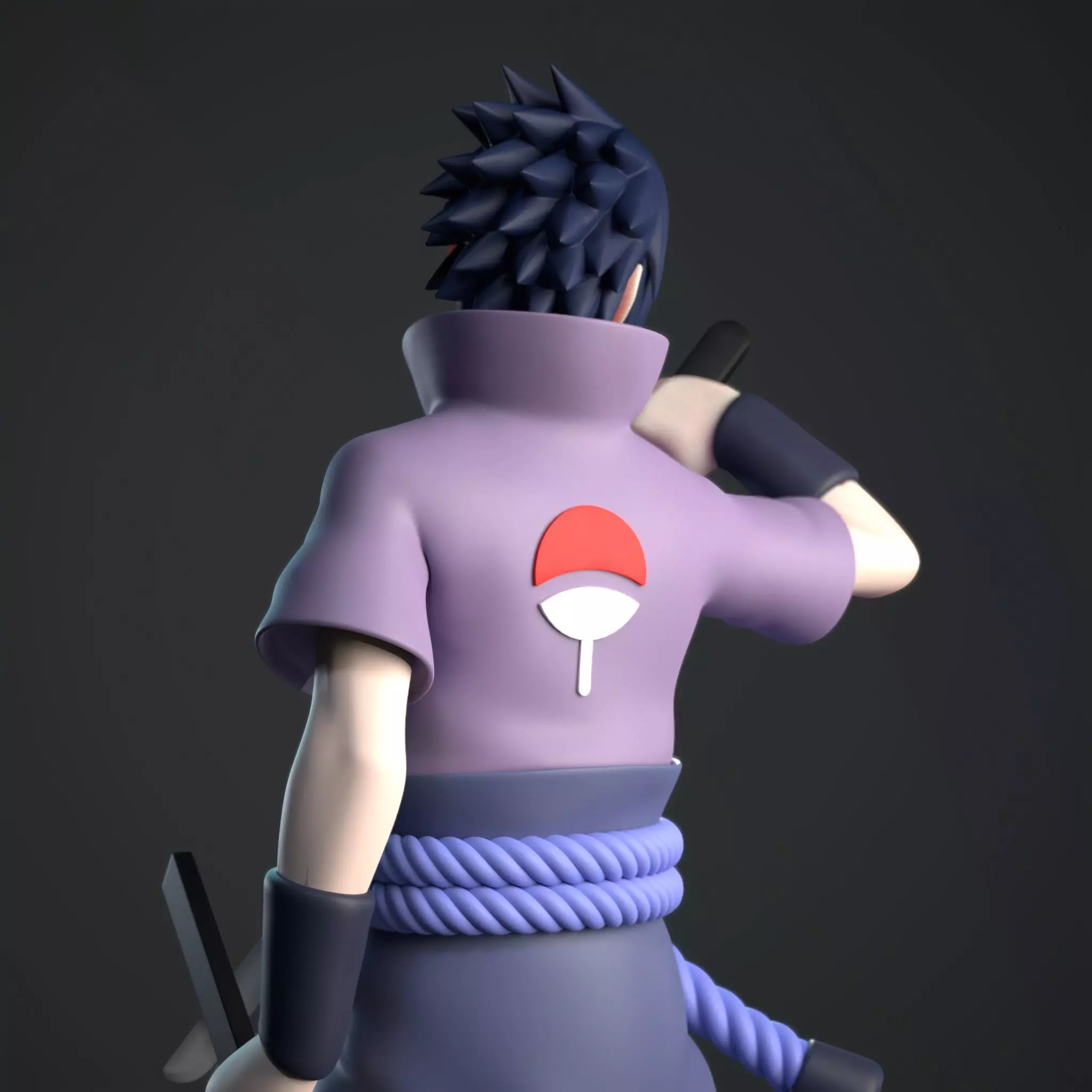 SASUKE Uchiha 3D Model 3D print model_3