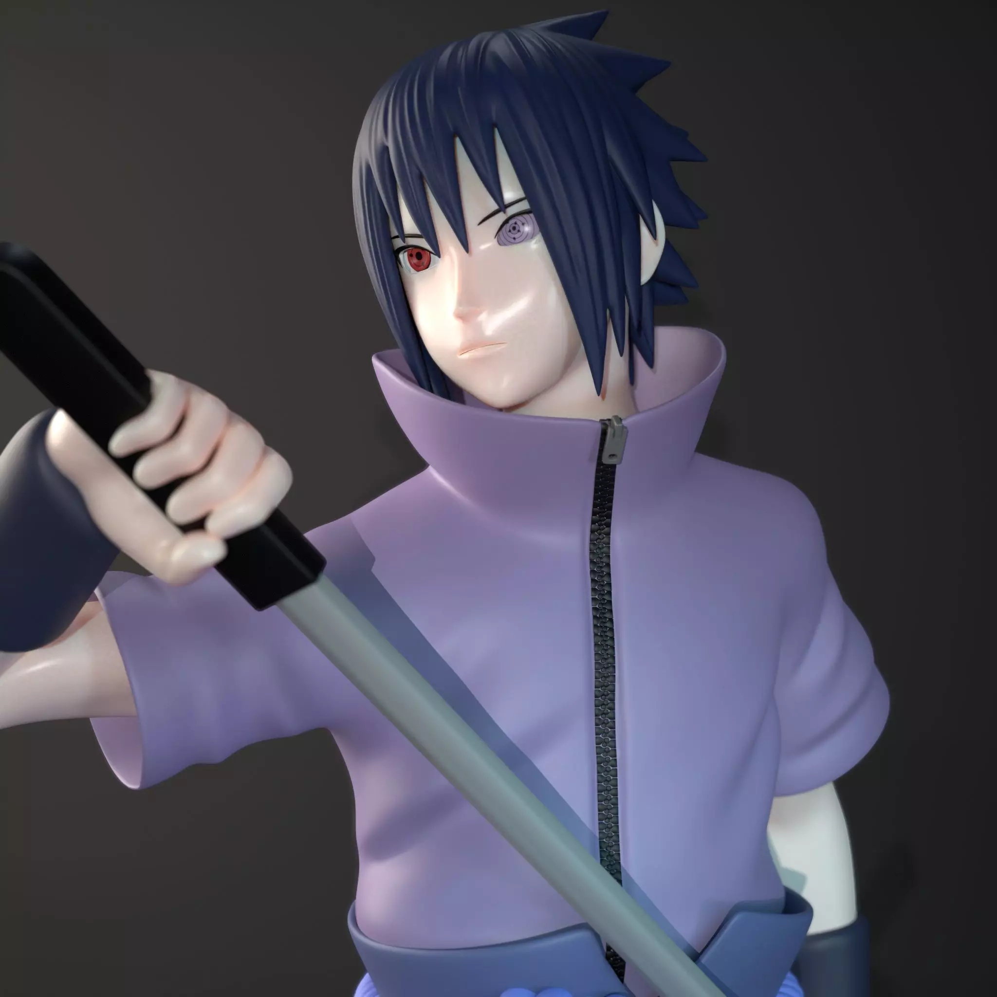 SASUKE Uchiha 3D Model 3D print model_6
