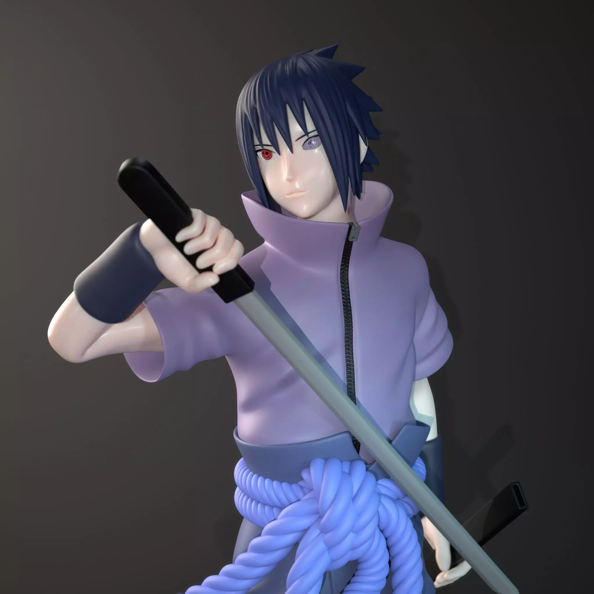 SASUKE Uchiha 3D Model 3D print model_0