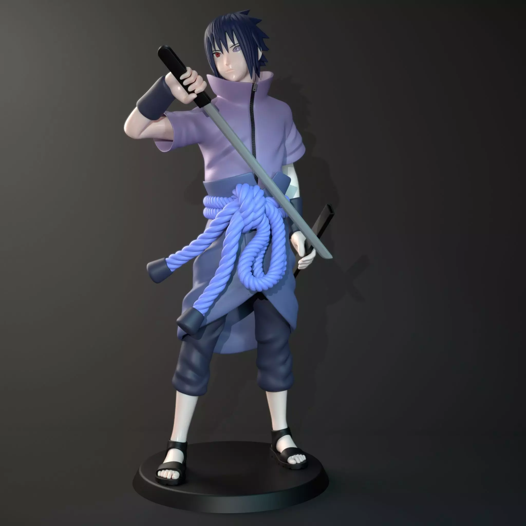 SASUKE Uchiha 3D Model 3D print model_1