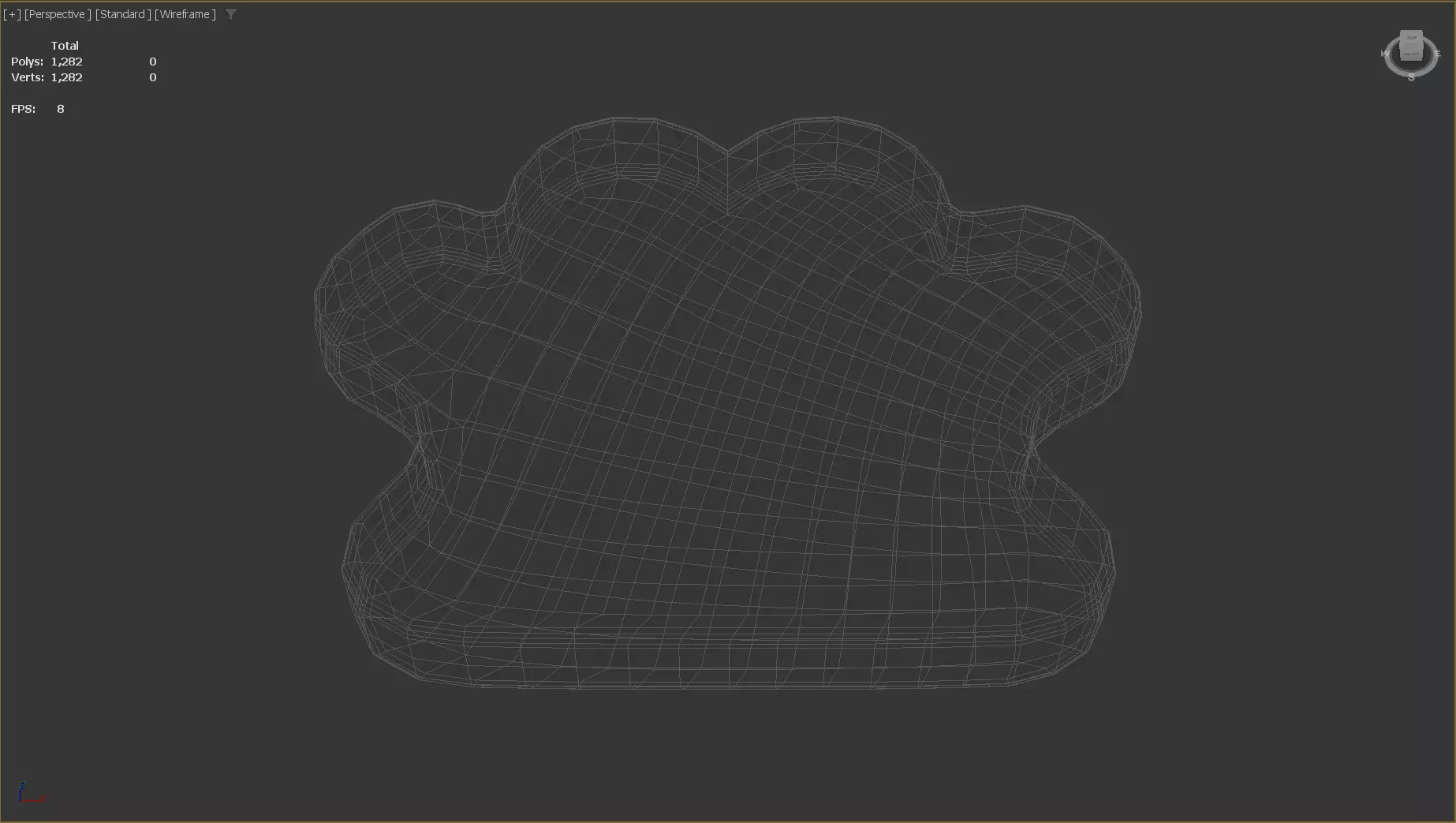 Stylized Low-Poly Paw Shaped Cookie Low-poly 3D model_22