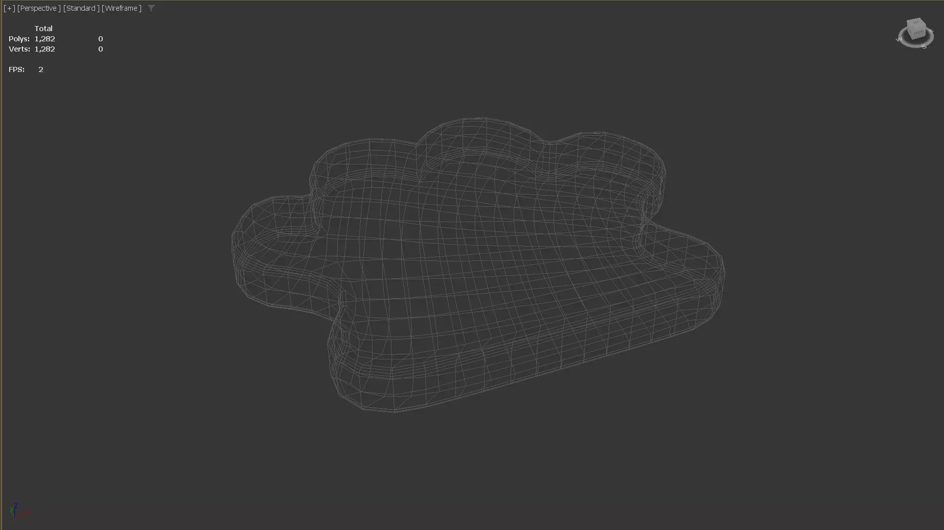 Stylized Low-Poly Paw Shaped Cookie Low-poly 3D model_23