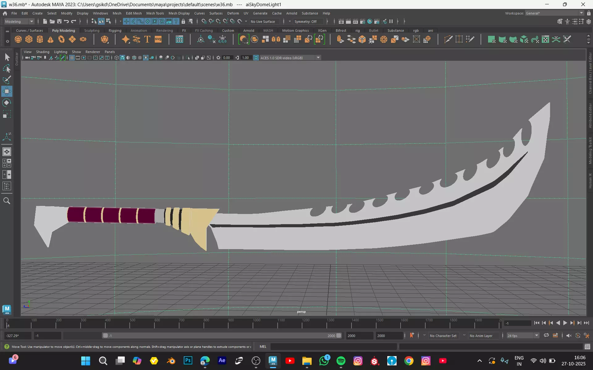 Devastator sword model Low-poly 3D model_2