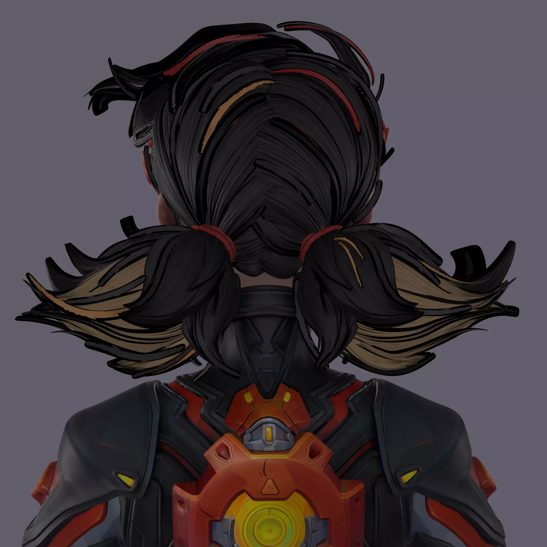 Peni Parker Parody Low-poly 3D model_7