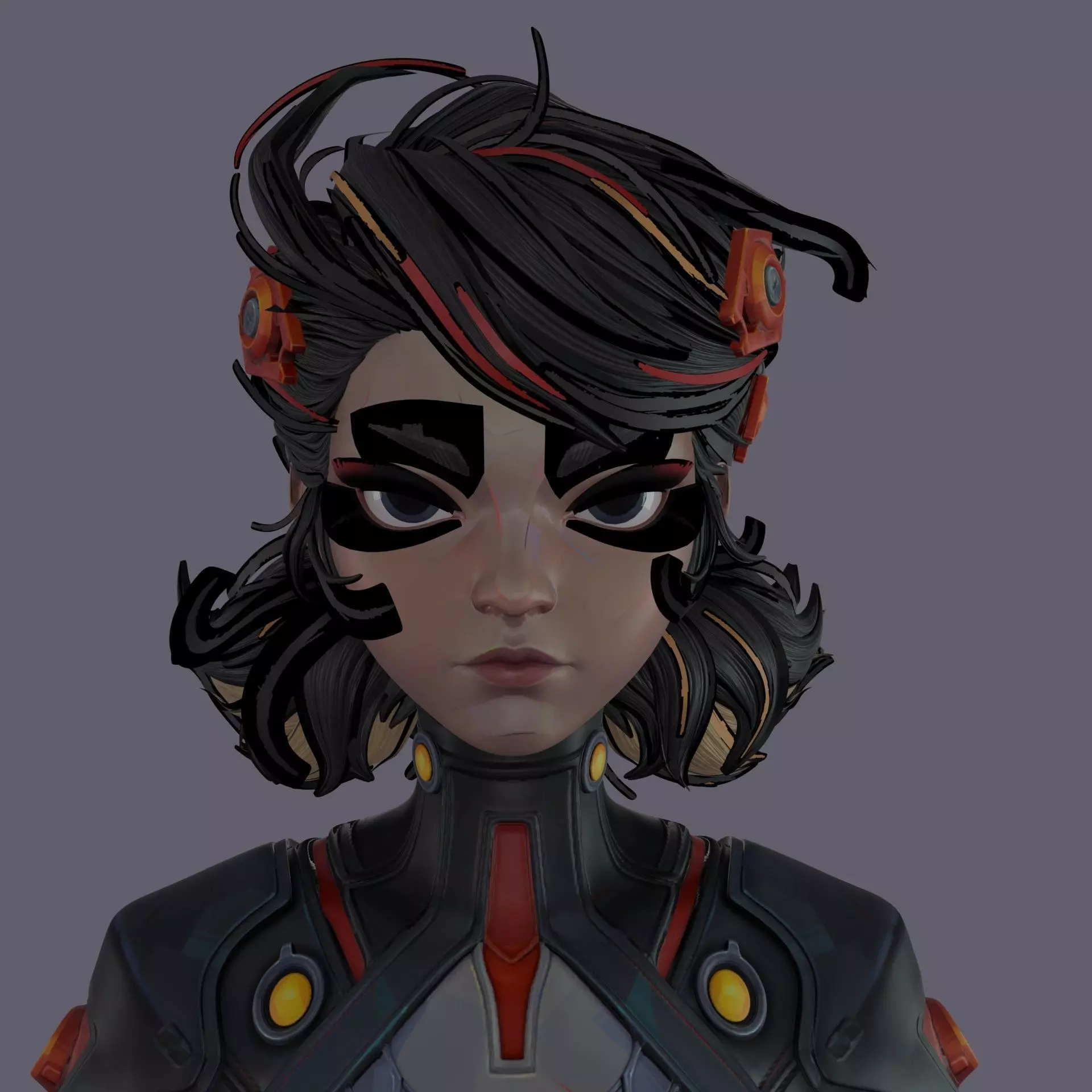 Peni Parker Parody Low-poly 3D model_5