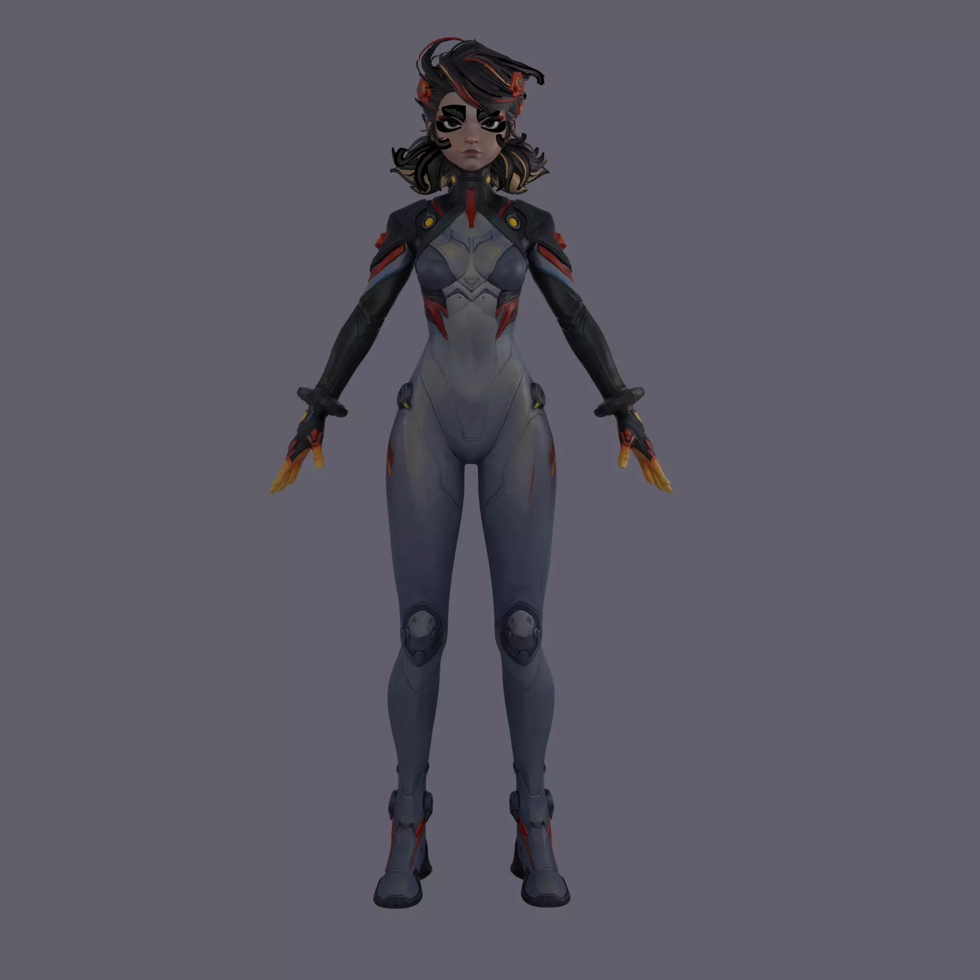 Peni Parker Parody Low-poly 3D model_1