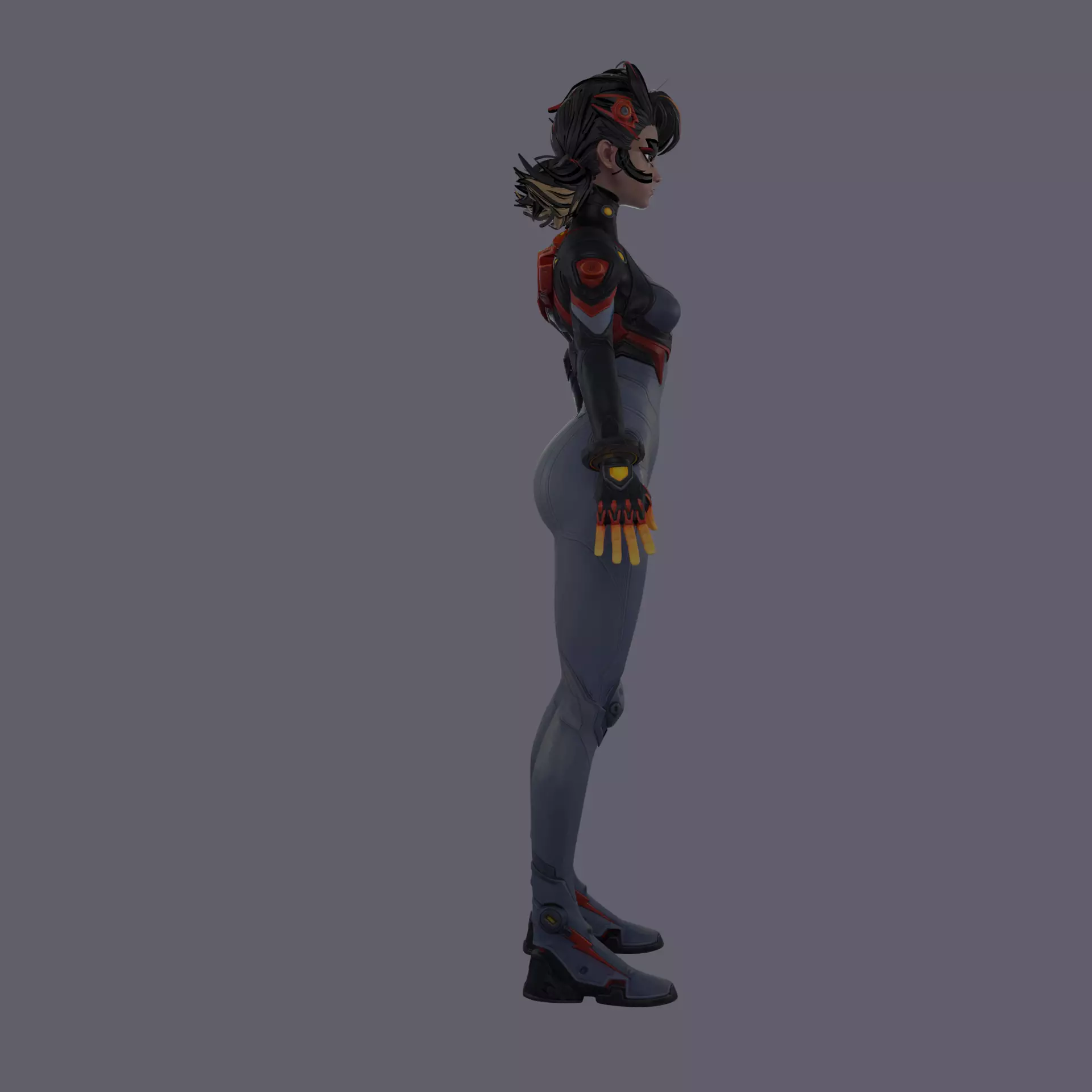 Peni Parker Parody Low-poly 3D model_2