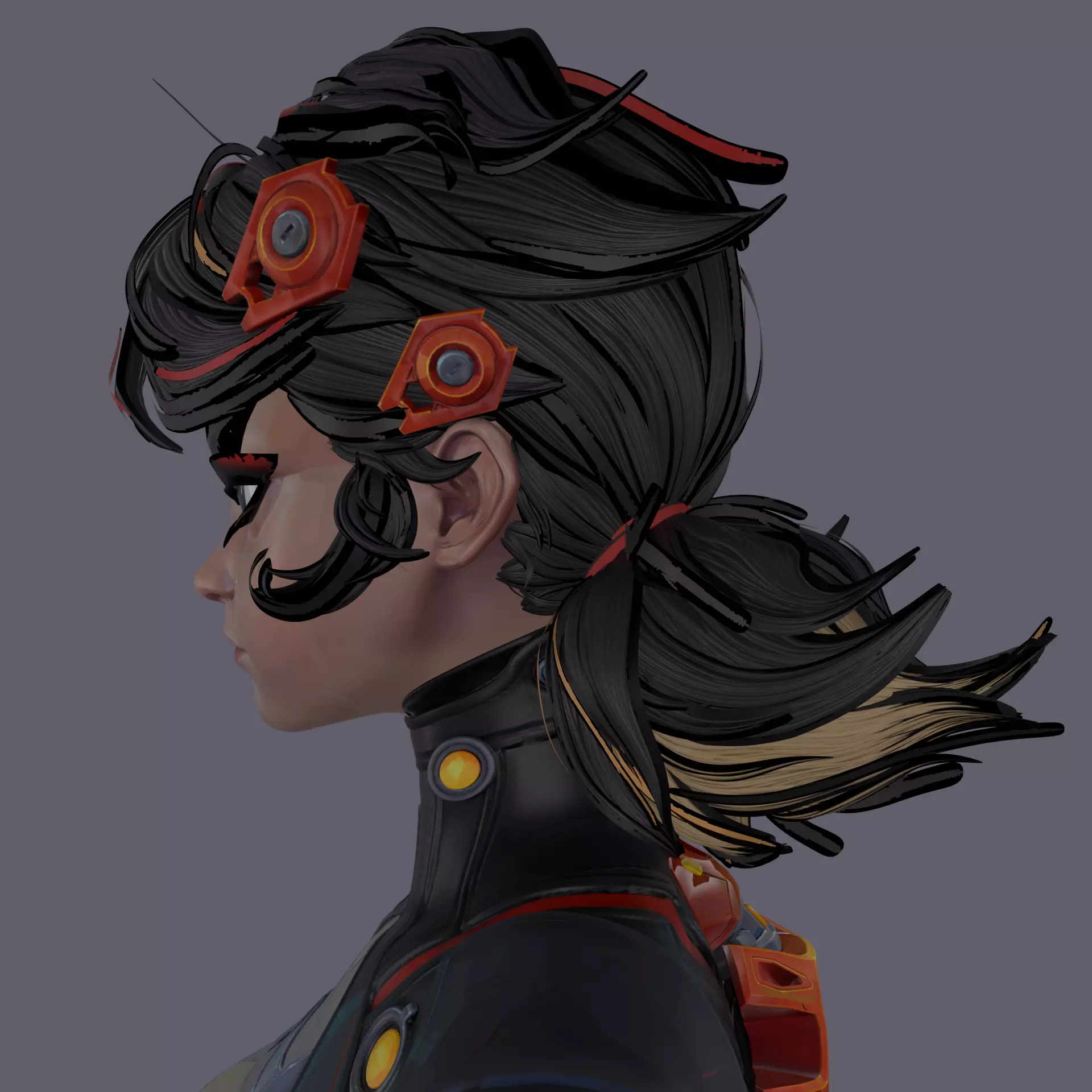 Peni Parker Parody Low-poly 3D model_8