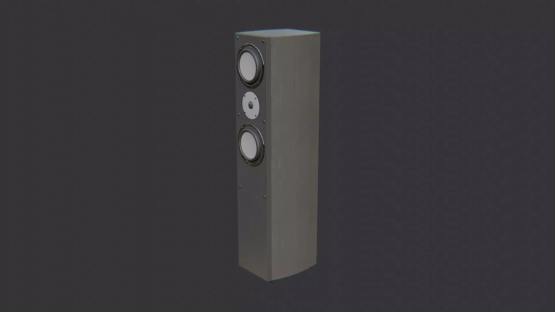 Interior Floor Speaker Cabinet for Home Audio Low-poly 3D model_2