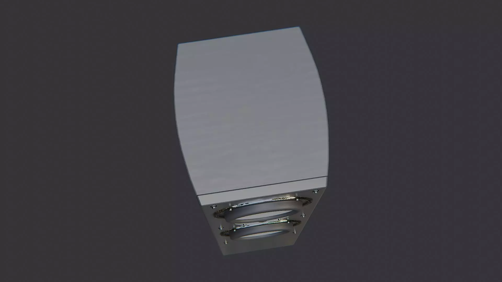 Interior Floor Speaker Cabinet for Home Audio Low-poly 3D model_4