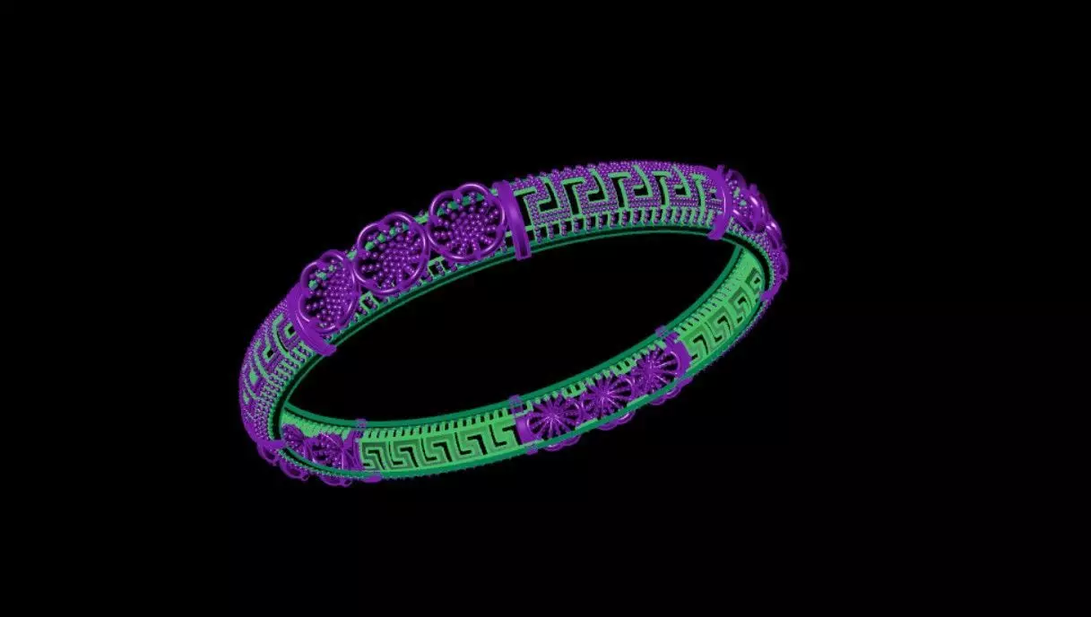 Bracelet 3D print model_2