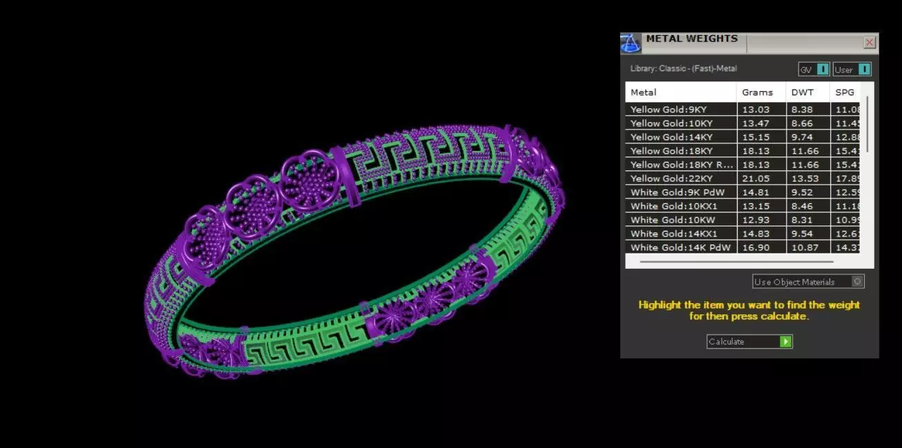 Bracelet 3D print model_3