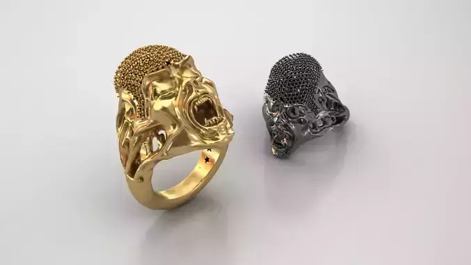 Eternal Roar ring 3D print model Eternal Roar ring 3D print model