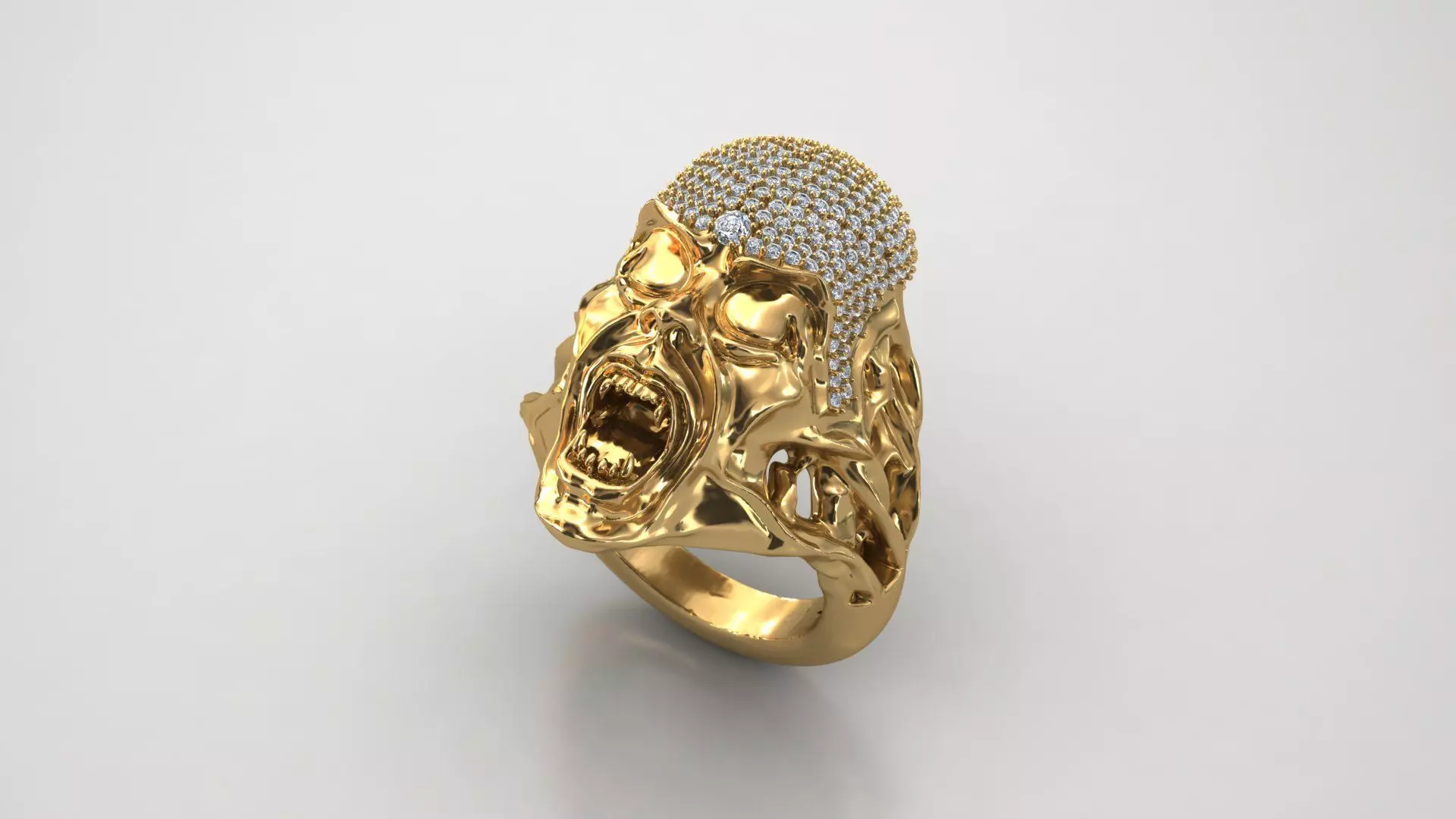 Eternal Roar ring 3D print model_1