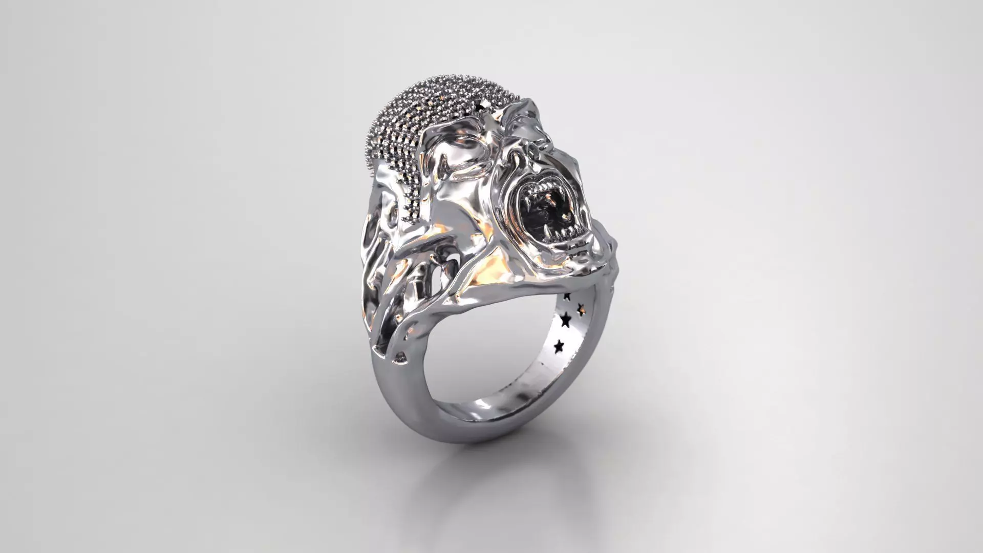 Eternal Roar ring 3D print model_2