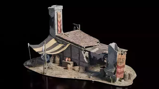 Blacksmith Medieval 3D model