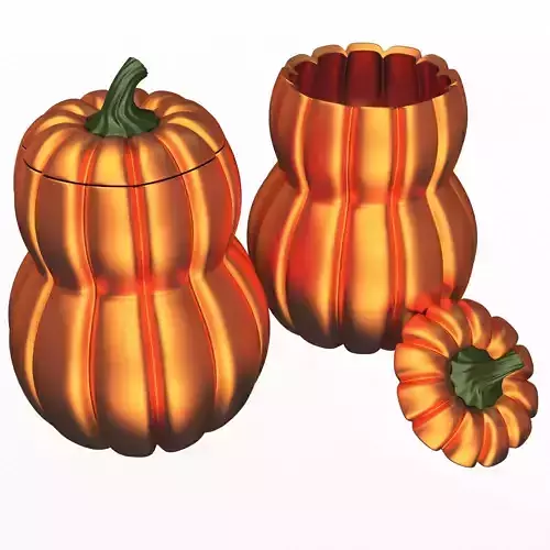 Pumpkin Candy Container
