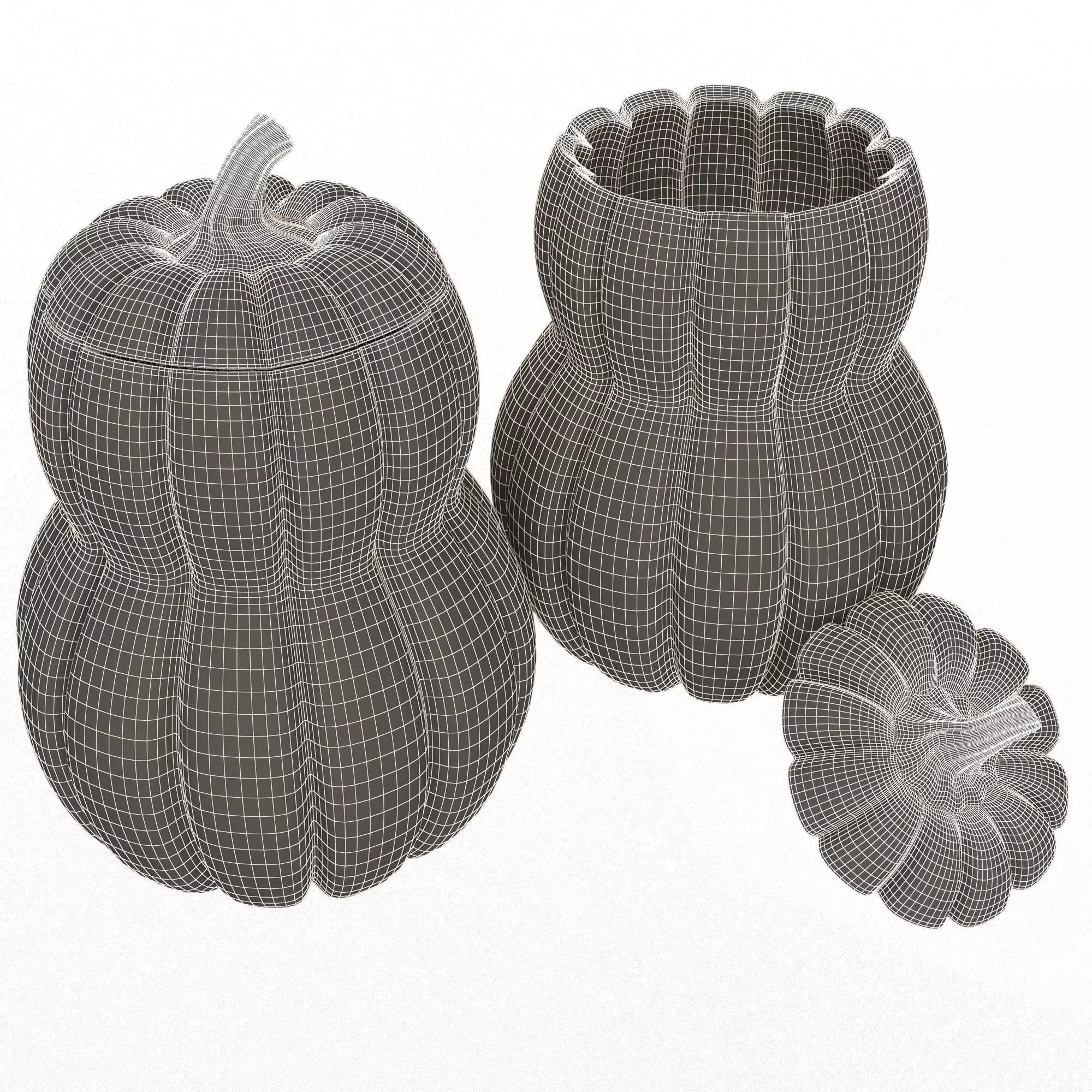 Pumpkin Candy Container 3D print model_7