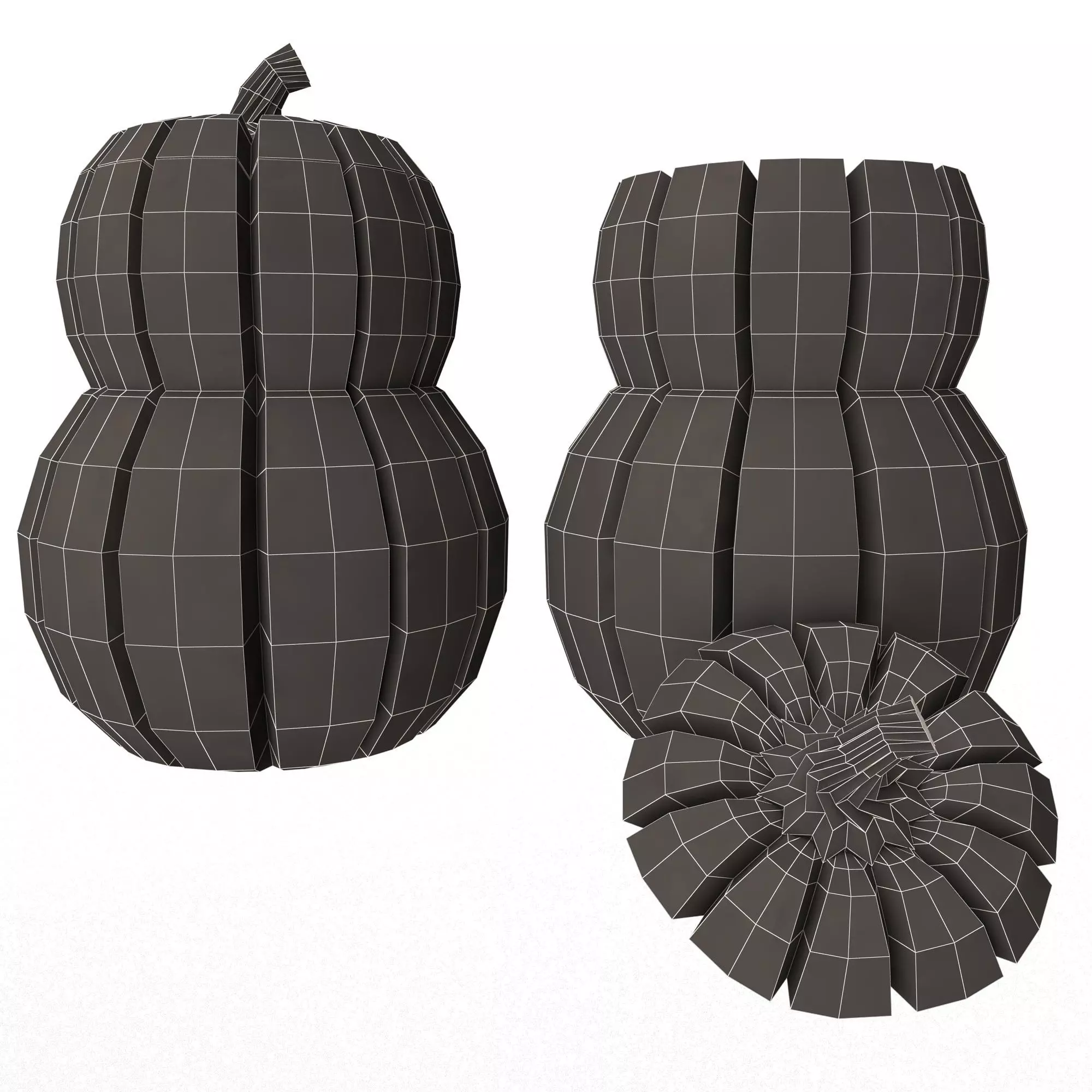Pumpkin Candy Container 3D print model_12