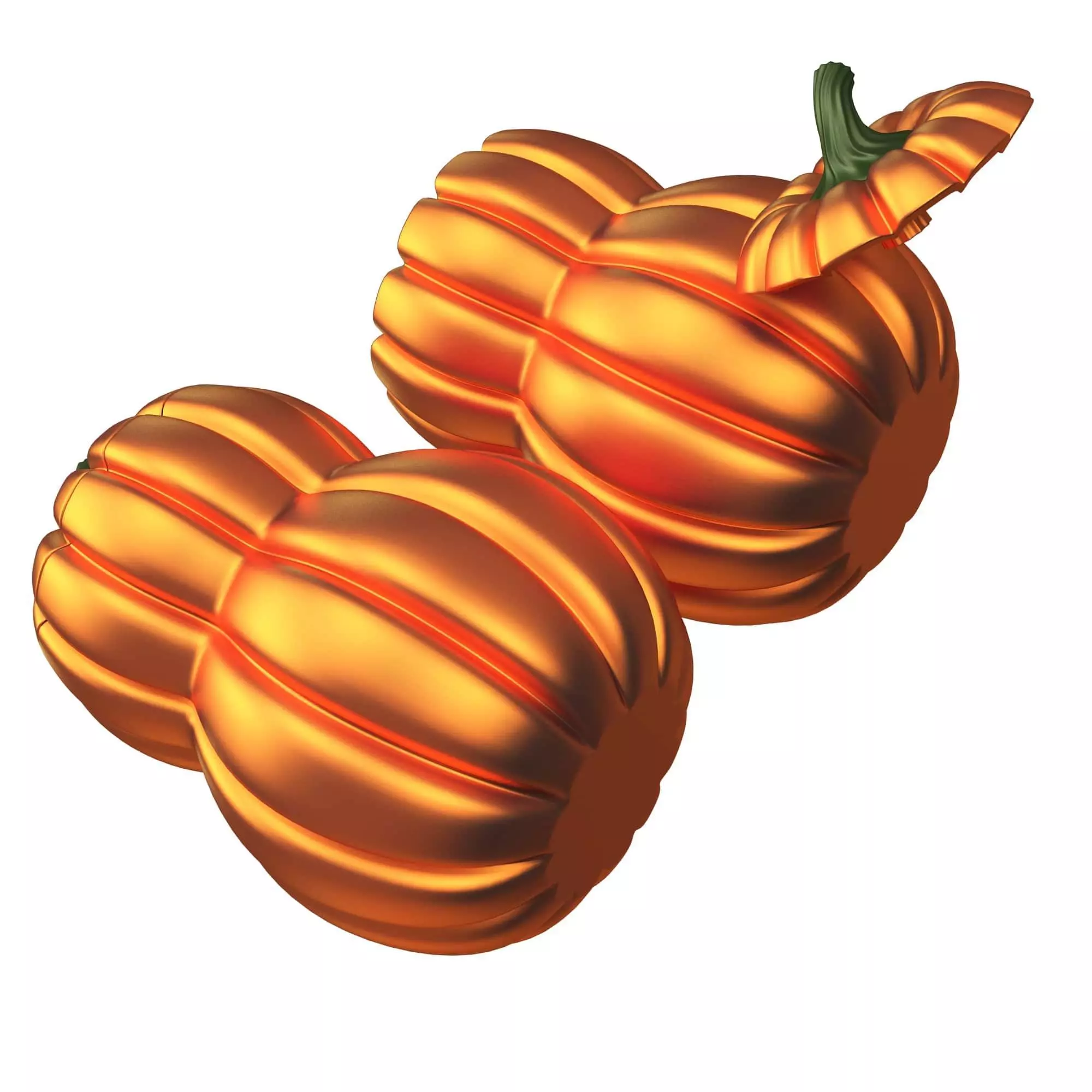 Pumpkin Candy Container 3D print model_4