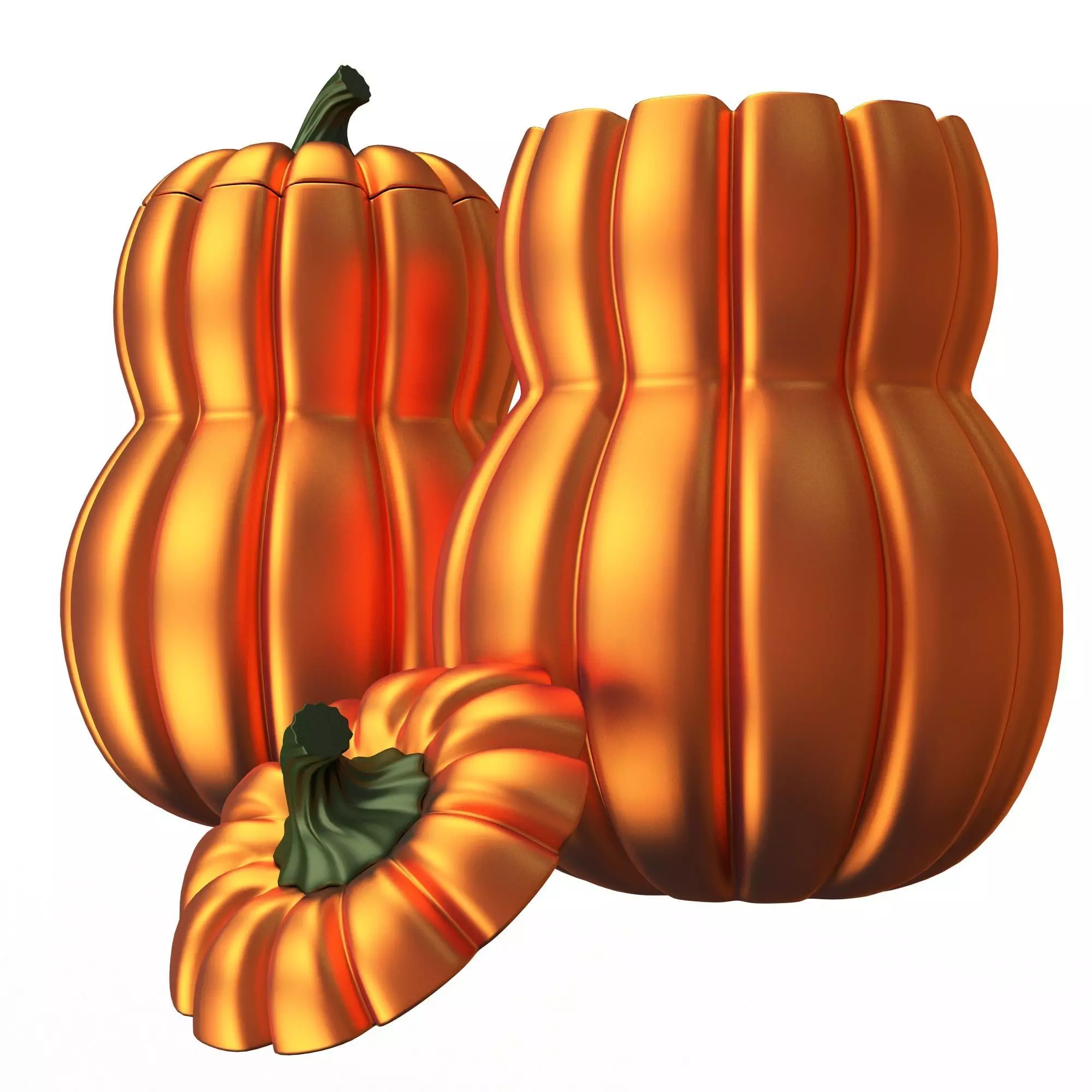 Pumpkin Candy Container 3D print model_1