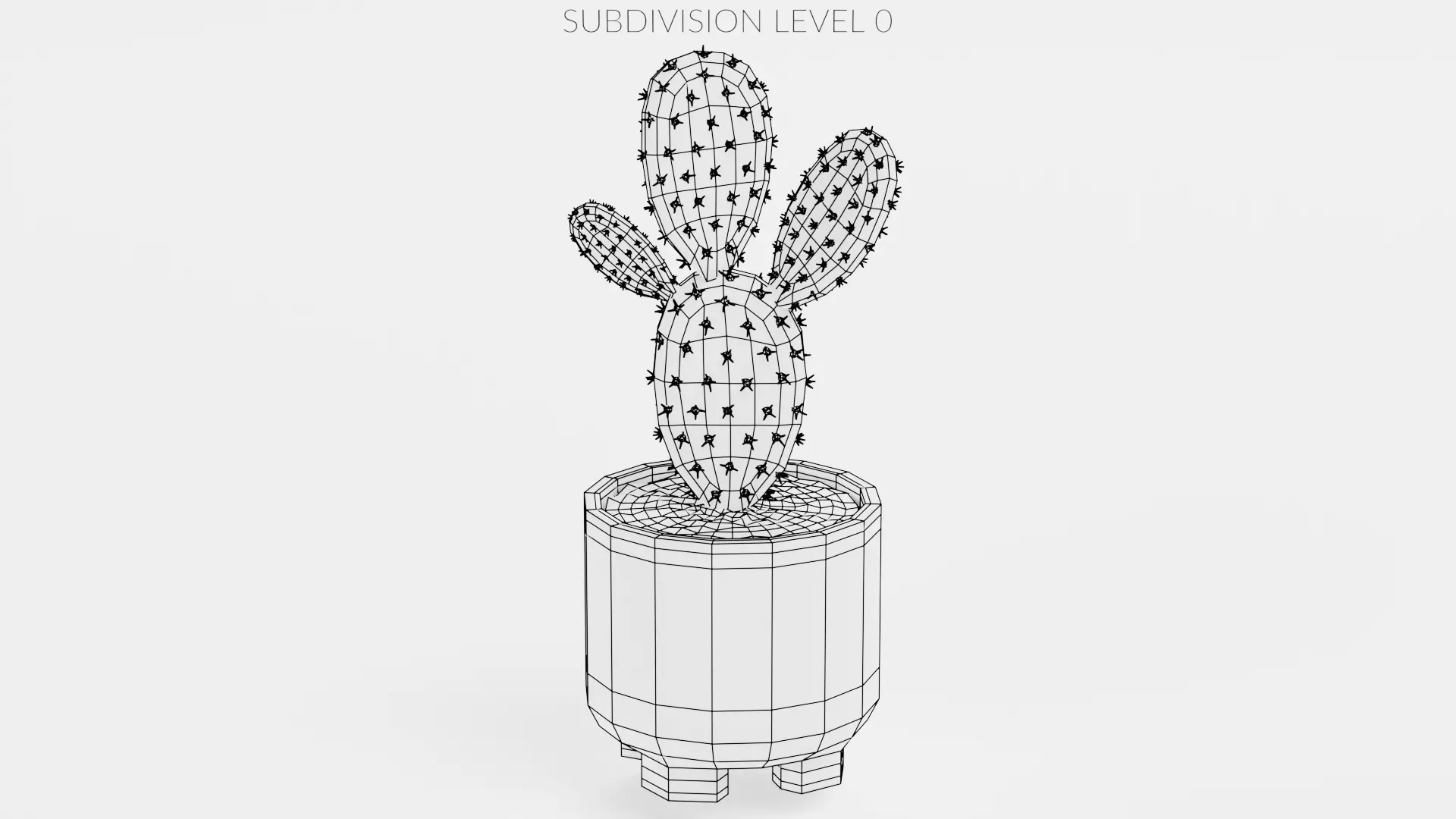 8 Plants in Pots - Indoor Greenery Collection Low-poly 3D model_42