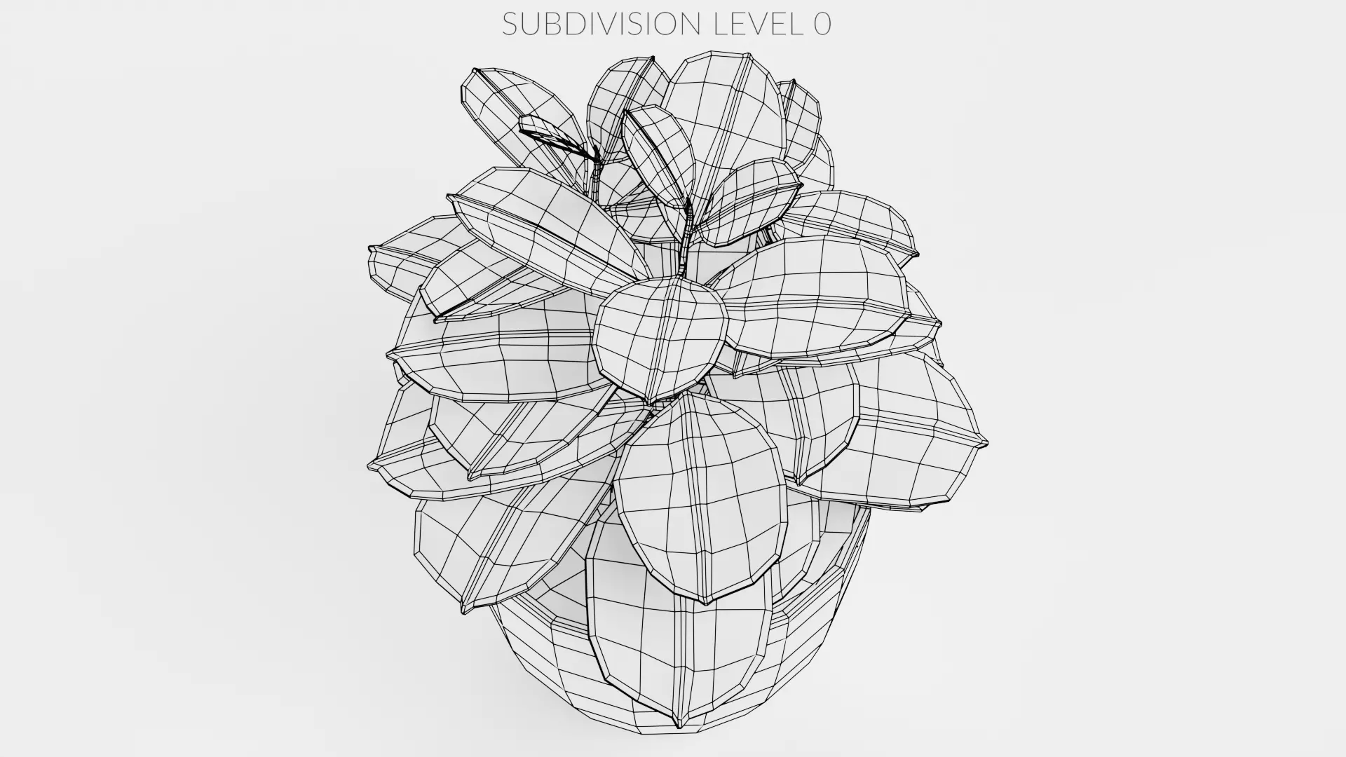 8 Plants in Pots - Indoor Greenery Collection Low-poly 3D model_24